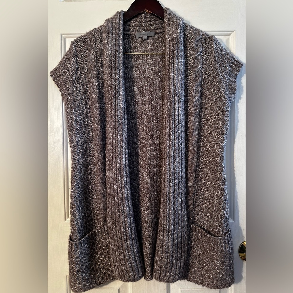 CLASSIQUES ENTIER L Eclectic Grandpa Cabincore Cottage Chunk Wool Mohair Sweater